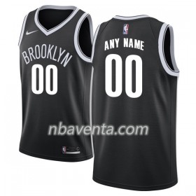 Camiseta Hombre Brooklyn Nets Personalizadas Nike 2017-18 Negro Swingman